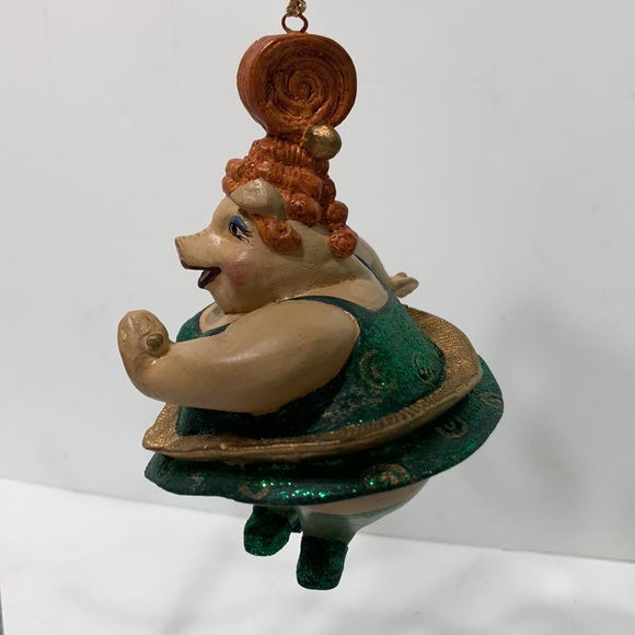 Dancing pig burlesque ornament RARE - Picture 4 of 16